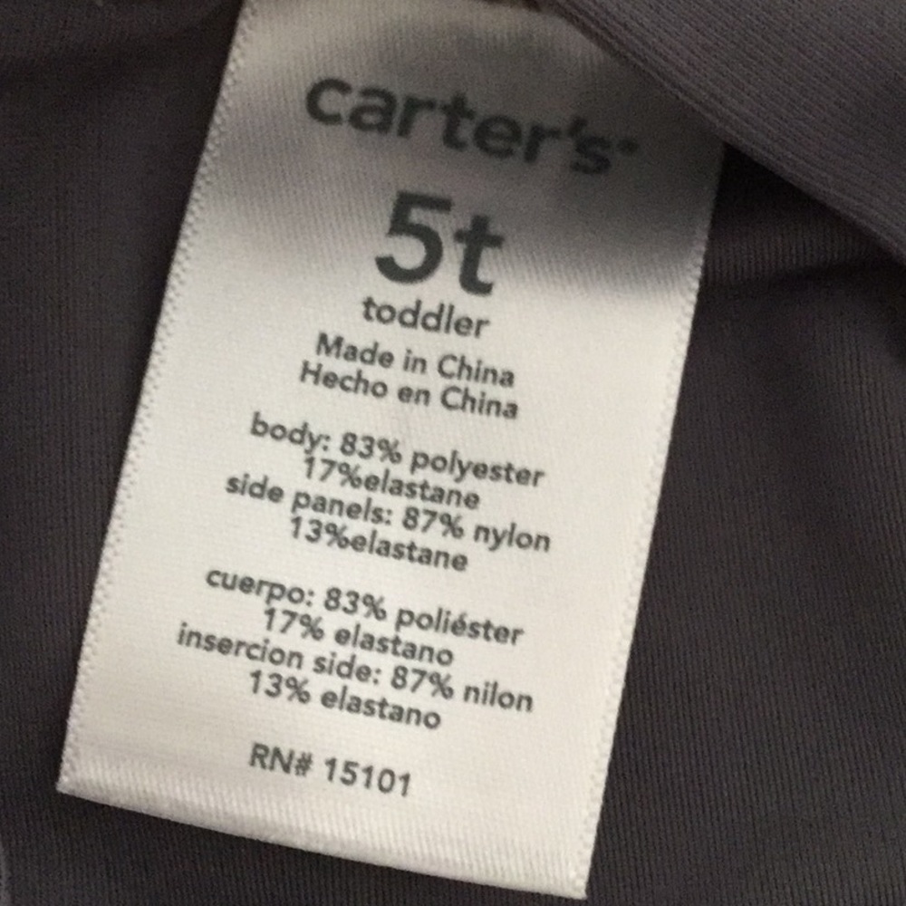 Carters Rashguard. Size 5T - Picture 3 of 3